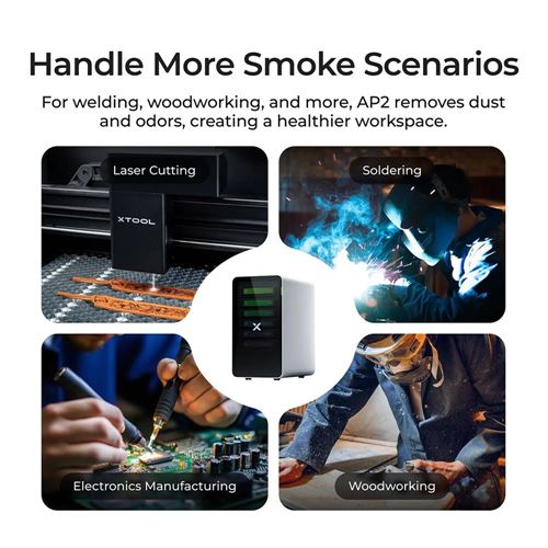 xTool SafetyPro AP2 Air Purifier — vista 2