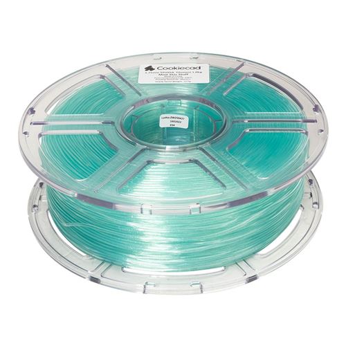 Cookiecad 1.75mm TPU 3D Printer Filament 1.0 kg (2.2 lbs.) Spool - Mint Star Stuff — vista 2