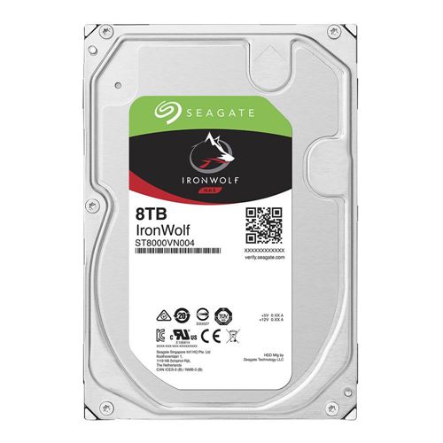Seagate IronWolf 8TB 7200 RPM SATA III 6Gb/s 3.5" Internal CMR NAS Hard Drive — vista 2