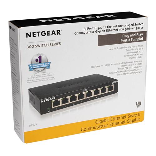 NETGEAR GS308 8-port Gigabit Unmanaged Ethernet Switch — vista 2
