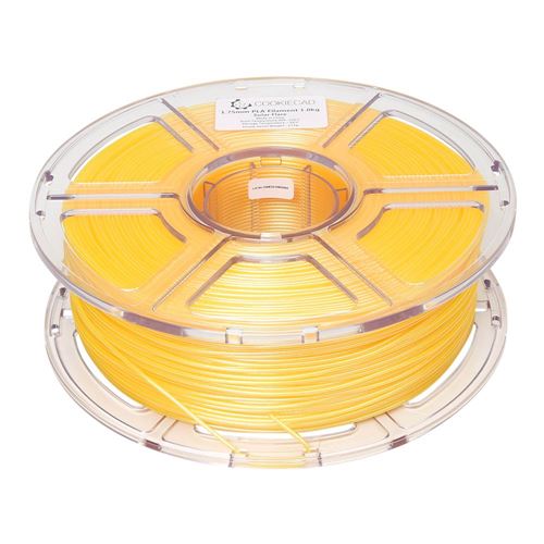 Cookiecad 1.75mm PLA 3D Printer Filament Single Color 1.0 kg (2.2 lbs.) Spool - Solar Flar — vista 2
