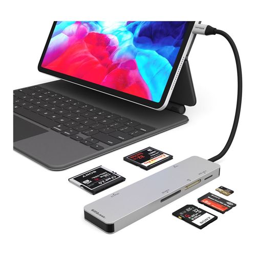EZQuest Inc. USB-C CFast 2.0 Card Reader 5 Ports with UHS II SD/Micro SD — vista 2
