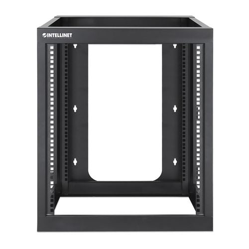 Intellinet 19 inch Wall Mount 4-Post Open Frame Network Rack - 12U — vista 2