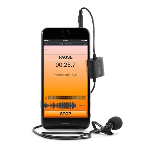 IK Multimedia iRig Lavalier Microphone - Black — vista 2