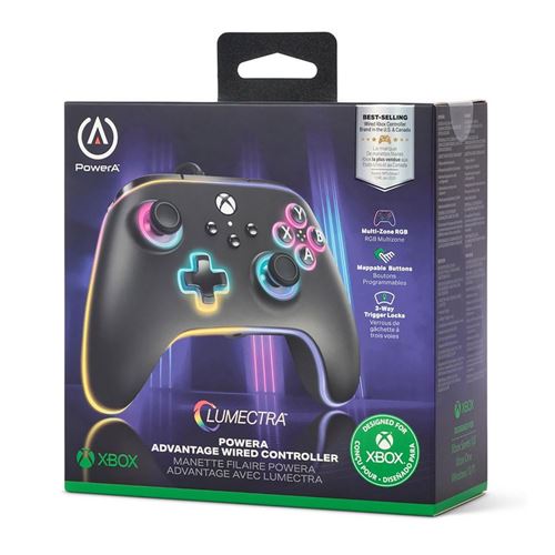 PowerA Advantage Wired Controller for Xbox Series X/S with Lumectra - Black — vista 2