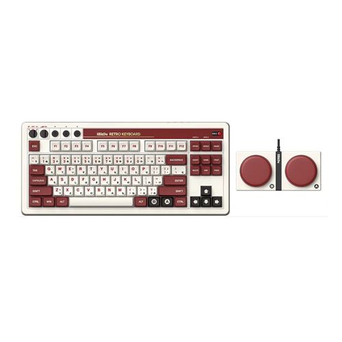 8Bitdo Retro Mechanical Wireless Keyboard- Famicom Edition — vista 2