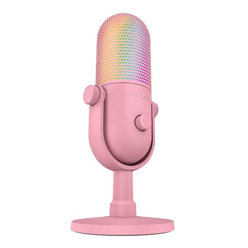 Razer Seiren V3 Chroma RGB USB Condenser Microphone - Quartz Edition — vista 2