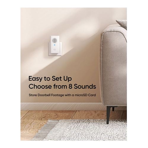 Eufy Add-On Chime with Expandable Storage Up to 128 GB (MicroSD Card-Not Included) — vista 2