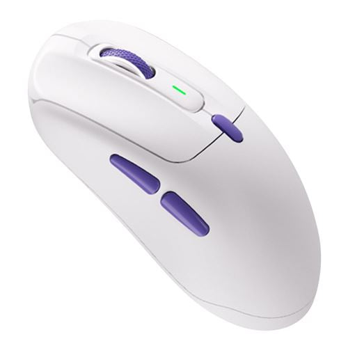Akko Pulse 01 Mouse Wireless Gaming Mouse - White/Purple — vista 2