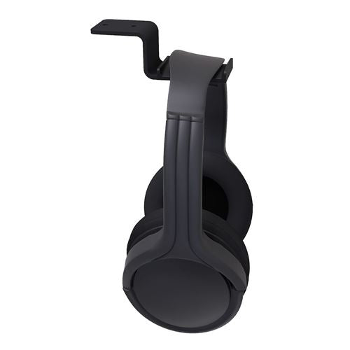 Kanto HH Universal Under Desk Headphone Hook with Curved Padding - Black — vista 2