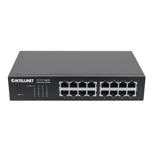Intellinet 16-Port Gigabit Ethernet Network Switch
 Ethernet Splitter;  Unmanaged;  Plug a — vista 3