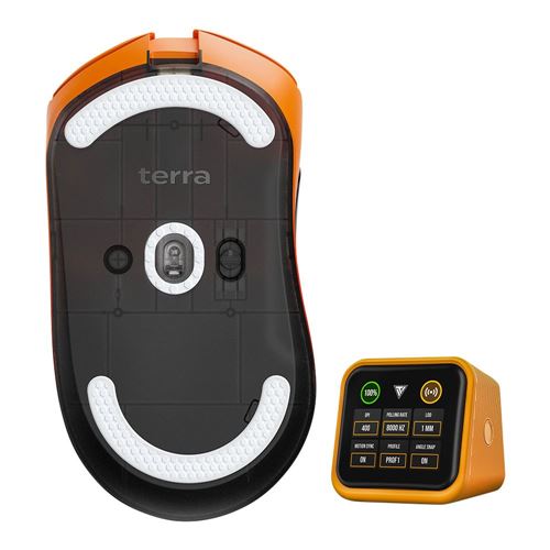 Teevolution Terra PRO 8K Wireless Gaming Mouse - Inferno Orange — vista 3