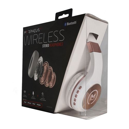 Morpheus 360 Serenity HP5500R Wireless Bluetooth Stereo Headphones - White
 Foldable Desig — vista 3