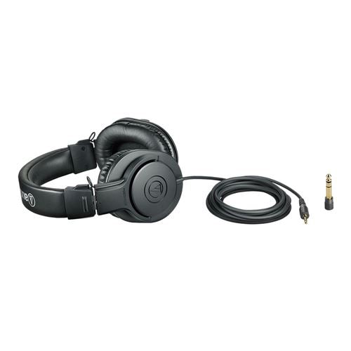 Audio-Technica ATH-M20X Professional Monitor Wired Headphones - Black
 Closed-Back Circuma — vista 3
