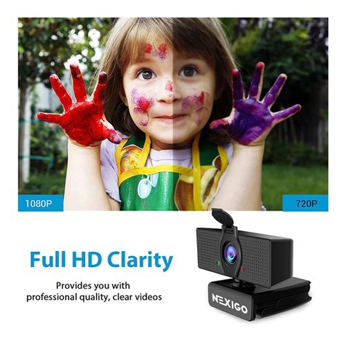 NexiGo N60 1080P WEBCAM BLK — vista 3