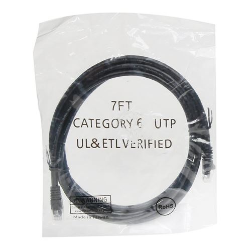 PPA 7 Ft. CAT 6 Snagless Ethernet Cable - Black — vista 3