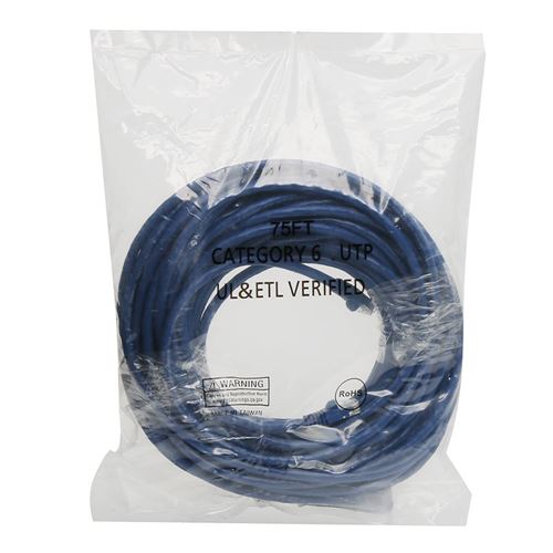 PPA 75 ft. CAT 6 Snagless Ethernet Cable - Blue — vista 3