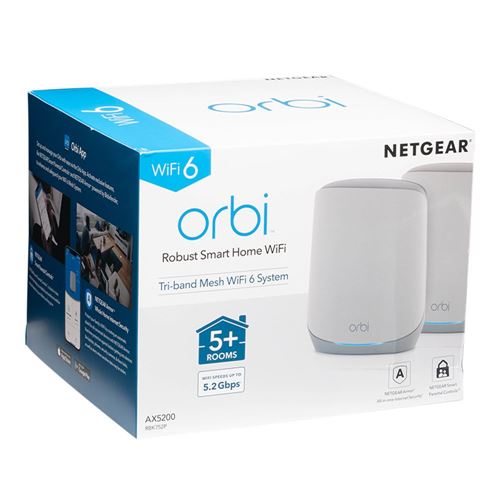 NETGEAR Orbi Whole Home - AX5200 WiFi 6 Tri-Band  Whole Home Wireless System - 2 Pack — vista 3