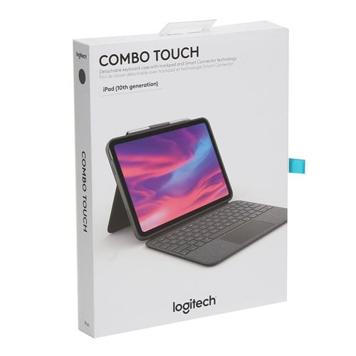 Logitech Combo Touch for iPad 10.9-inch (10th generation) - Oxford Grey — vista 3