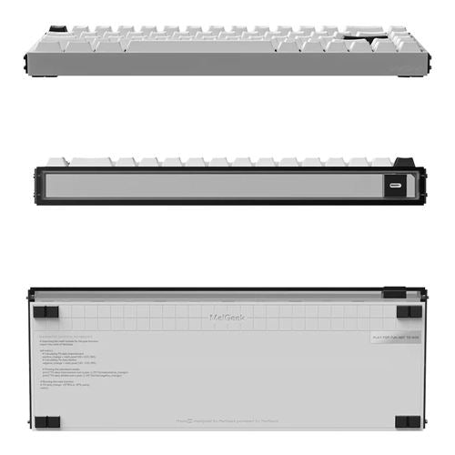 MelGeek MADE68 Ultra+ 65% Wired Magnetic Gaming Keyboard - Black/White — vista 3