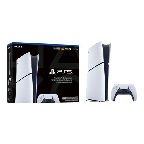 Sony PlayStation 5 Digital Edition - Slim
 825 GB SSD;  16 GB GDDR6 RAM;  Dual-Sense Wirel — vista 3