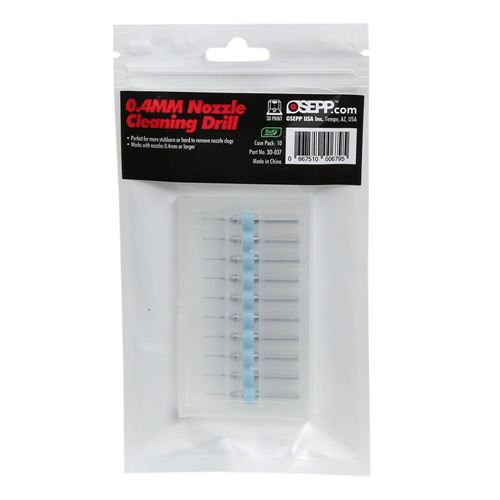 Leo Sales Ltd. 0.4mm Nozzle Cleaning Drill - 10 Pack — vista 3