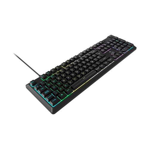 Corsair R K55 CORE Wired RGB Gaming Keyboard - Black
 Quiet, Responsive Switches;  300ml S — vista 3