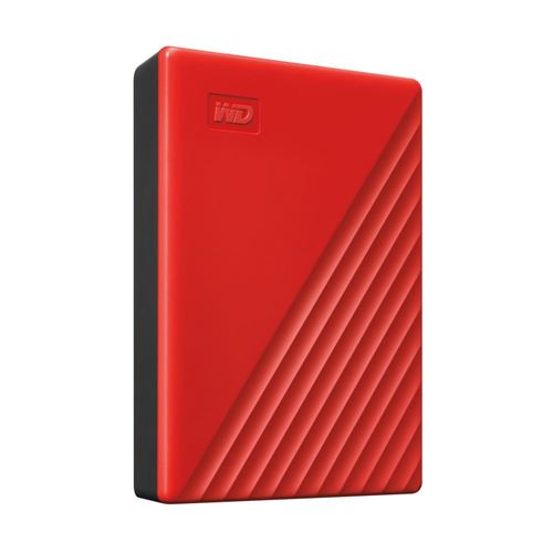 WD My Passport 4TB USB 3.2 (Gen 1 Type-A) 2.5" Portable External Hard Drive - Red — vista 3