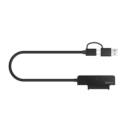 Inland 2-in-1 USB 3.2 Gen 1 Type-A/C to SATA Hard Drive Adapter — vista 3