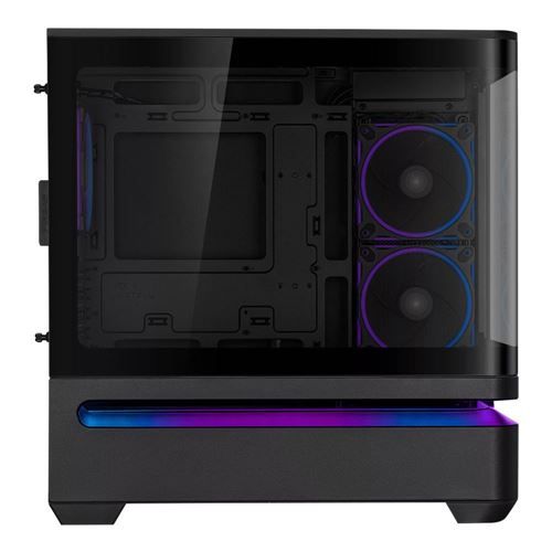 ASUS Prime AP202 ARGB Tempered Glass microATX Mid-Tower Computer Case - Black — vista 3