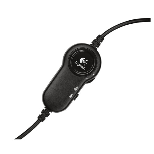 Logitech H151 Wired Stereo Headset - Black
 Noise Cancelling Boom Microphone;  In-line Con — vista 3