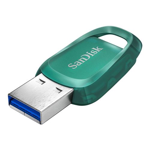 Sandisk 64GB Ultra Eco SuperSpeed+ USB 3.2 (Gen 1) Flash Drive - Teal — vista 3