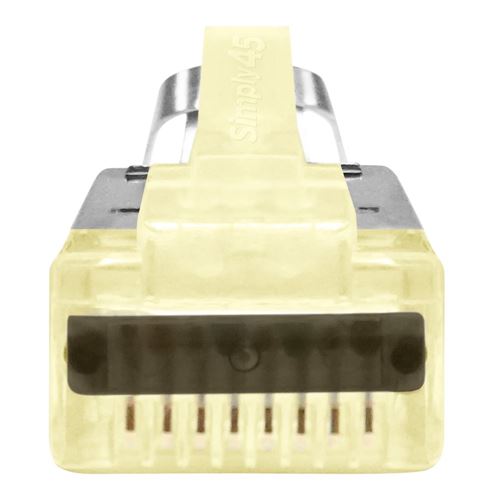 PROSeries Pass Through Shielded Yellow Tint, Hi/Lo Stagger - 50pc Jar
 Cat7a/7/6a/6 STP, C — vista 3