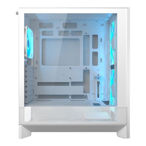Cougar Airface 180 RGB Tempered Glass ATX Mid-Tower Computer Case - White — vista 3