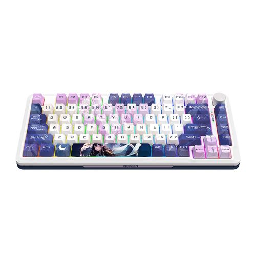 Redragon MCK681C Cyrus PRO RGB 75% Wireless Gaming Keyboard - White
 Custom Gray Linear Sw — vista 3