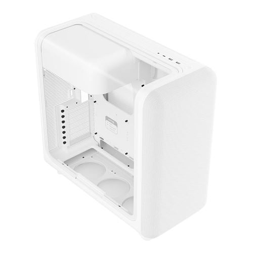 HYTE X50 Tempered Glass ATX Mid-Tower Computer Case - White — vista 3