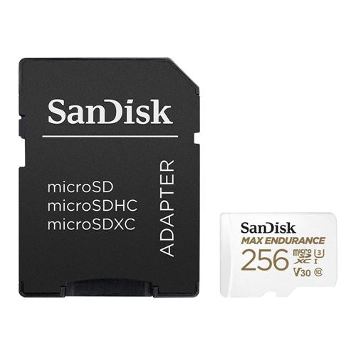 Sandisk 256 GB Max Endurance microSDXC Class 10 / UHS-3 Flash Memory Card with Adapter — vista 3