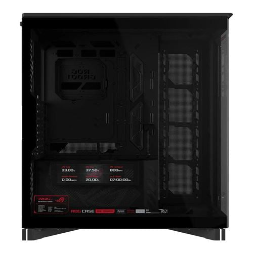 ASUS ROG Cronox Tempered Glass eATX Full Tower Computer Case - Black — vista 3