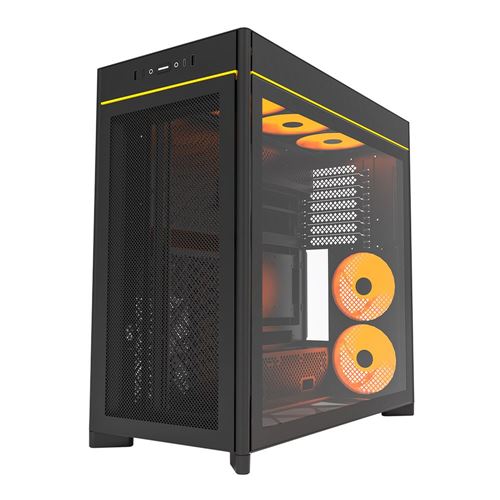 Montech HS01 PRO Tempered Glass ATX Mid-Tower Computer Case - Black — vista 3