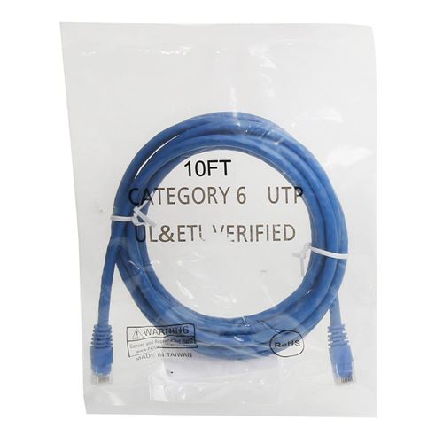 PPA 10 Ft. CAT 6 Snagless Ethernet Cable - Blue — vista 3