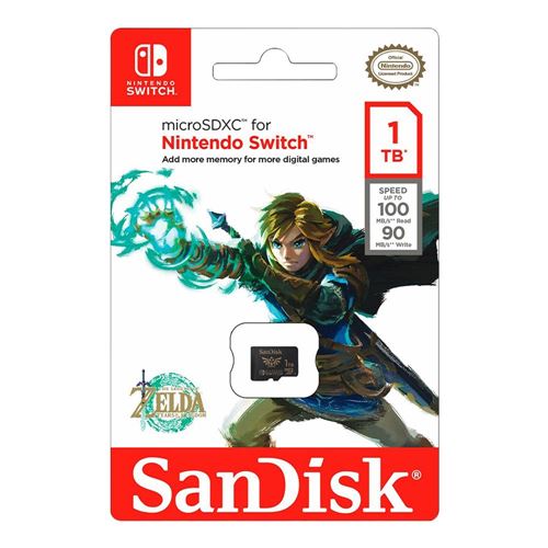 Sandisk 1TB Nintendo microSDXC Class 10 / UHS-1 Flash Memory Card with Adapter — vista 3