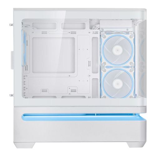 ASUS Prime AP202 ARGB Tempered Glass microATX Mid-Tower Computer Case - White — vista 3