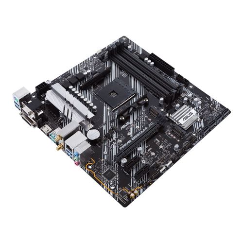 ASUS B550M-A PRIME AC PS AMD AM4 microATX Motherboard — puertos traseros I/O