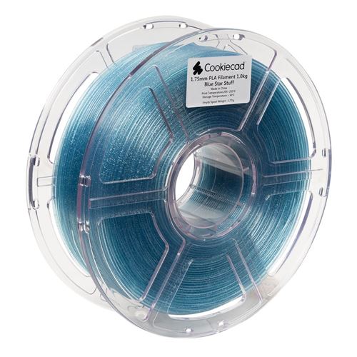 Cookiecad 1.75mm PLA Glitter 3D Printer Filament Single Color Color 1.00 kg (2.2 lbs.) Spo — vista 3