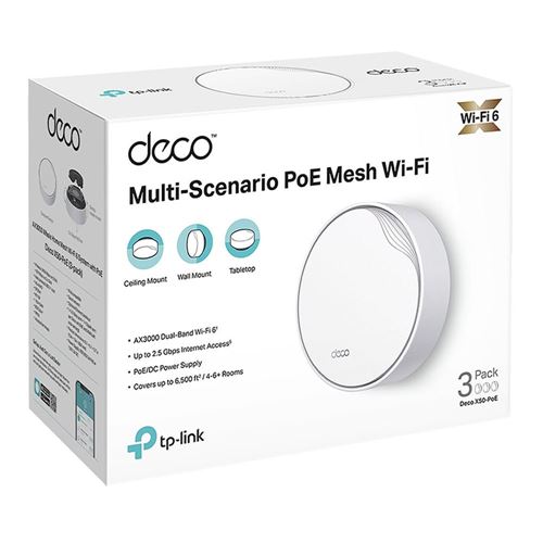 TP-LINK Deco X50-PoE - AX3000 WiFi 6 Dual-Band TP-Link Mesh Whole Home Wireless System — vista 3