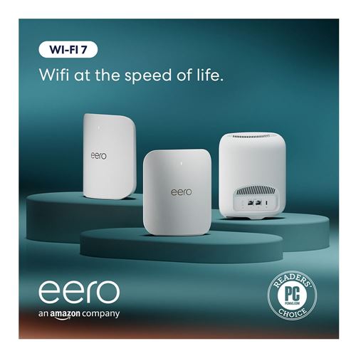 eero Pro 7 Tri-band Mesh Wi-Fi 7 Router - 3 Pack — vista 3