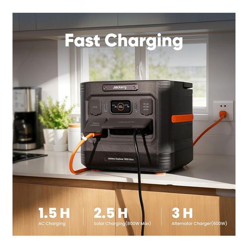 Jackery Explorer 1500 Ultra Portable Power Station (1526Wh) — vista 3