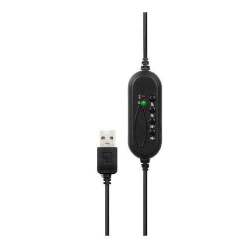 Aluratek Wired USB Stereo Wired Headset - Black
 Noise Reducing Boom Microphone;  In-line  — vista 3