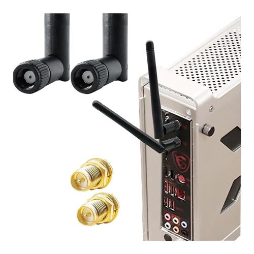 Dual Band WiFi 2.4/5-5.8 GHz 3dBi MIMO RP-SMA Male Bluetooth Antenna - 2-Pack — vista 3