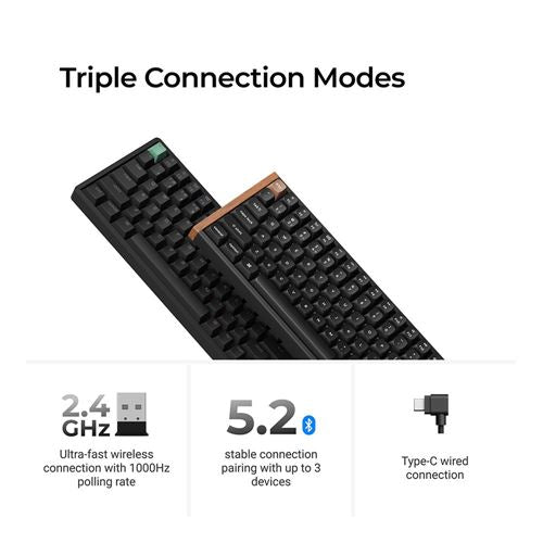 Keychron K4 HE Keyboard Swappable RGB Backlight Aluminum Nebula Switch - Black (Special Ed — vista 3